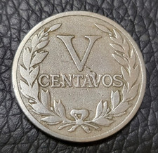 1935 Colombia 5 Centavos Coin
