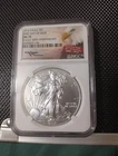 2016 AMERICAN SILVER EAGLE NGC MS70 FDI 30TH ANNIVERSARY JOHN MERCANTI SIGN E138