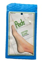 Vtg Peds Cotton Style 2400 Foot Cover Suntan Sz. 8 1/2 - 11 New