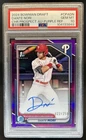 2024 Bowman Draft Dante Nori Chrome Auto Purple Refractor 1st #/250 PSA 10