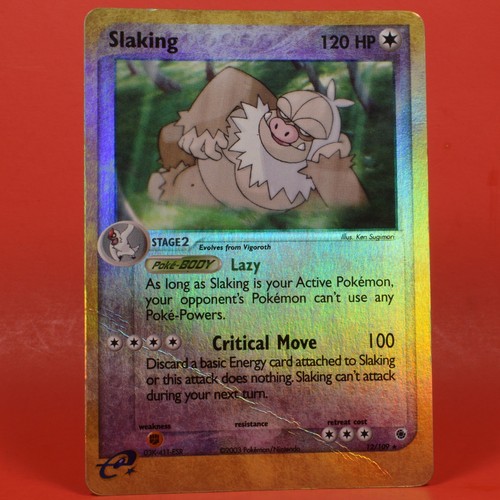 Pokemon TCG English Card ex Ruby & Sapphire Slaking 12/109 Reverse Holo Rare