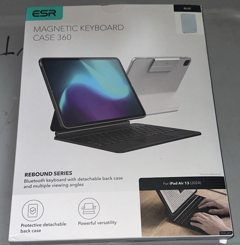 ESR Rebound Series Magnetic Keyboard Case 360° - iPad Pro 13 inch (2024), Blue