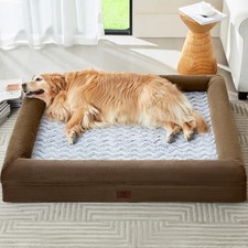 Orthopedic Dog Bed Waterproof Washable Large Pet Sofa Couch Bolster Support