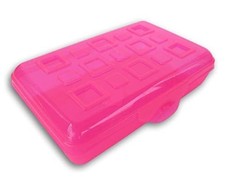Sterilite Pencil Case Box - Pink Transparent
