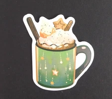 Sugar & Spice Hot Cocoa Christmas Sticker 2.18" x 2" (E)