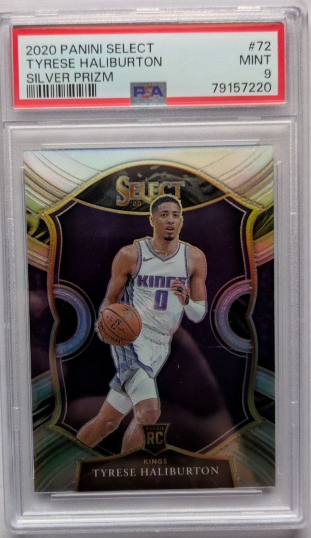 Tyrese Haliburton 2020 Panini Select #72 Silver Prizm PSA 9 RC
