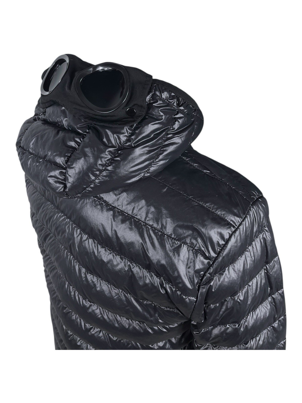 C.P. Company NyFoil Goggle Jacket M Black Authentic Nylon Luxury Preloved CP VIP image 2