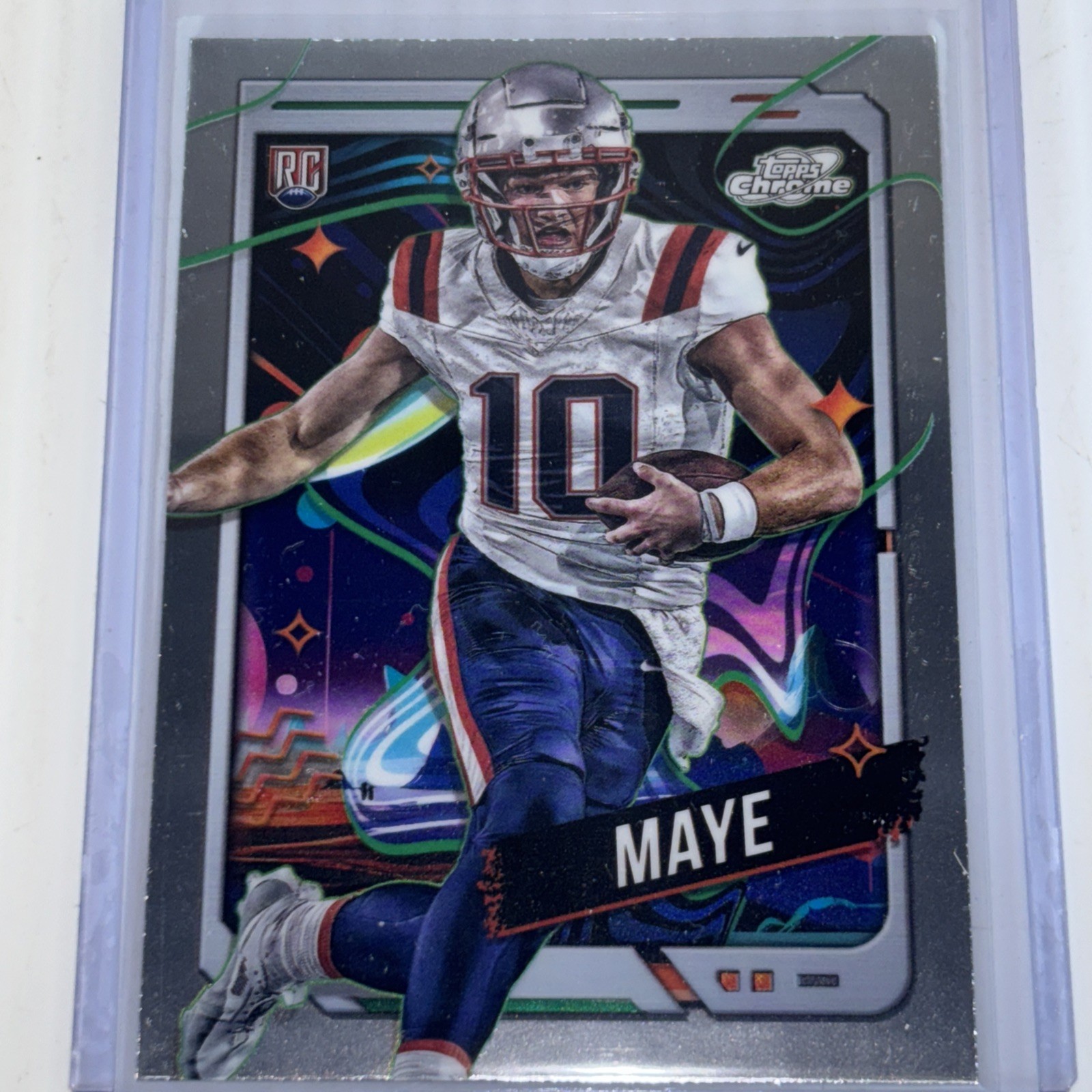 2024 Topps Cosmic Chrome #162 Drake Maye New England Patriots RC Rookie Card