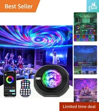 Compact Star Projector with Music Speaker & Timer - Ideal Gift for All Ages