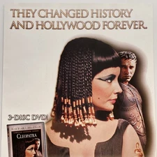 2001 Cleopatra DVD Movie PRINT AD Elizabeth Taylor Richard Burton Hollywood Art