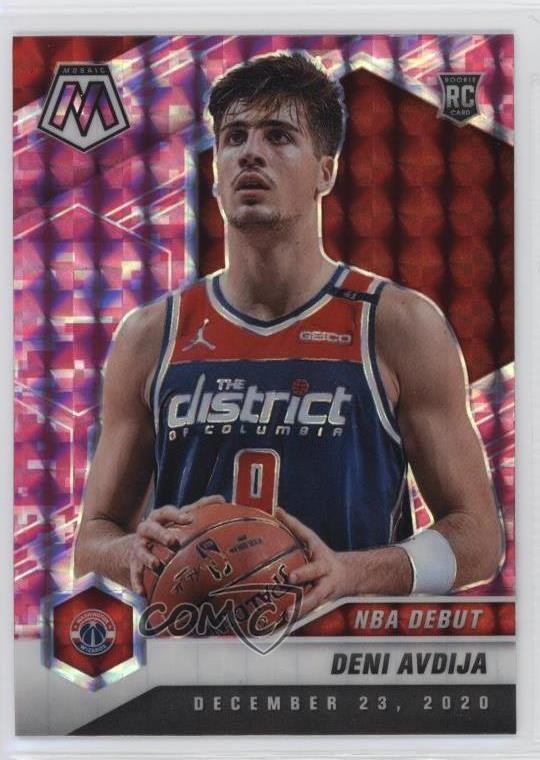 2020-21 Panini Mosaic NBA Debut Pink Camo Mosaic Prizm Deni Avdija #272 18ia