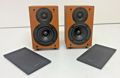 SONY SS-CEX1スピーカーシステム 動作確認済み スピーカー ソニー Sony SS-CEX1 High-Quality 2-Way Bookshelf Speakers Brown EXCELLENT