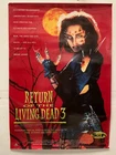 Return of the Living Dead III Australian One Sheet Video Movie Poster VHS horror