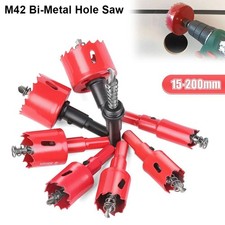 1Pcs 15-200mm M42 Bi-Metal Hole Saw Wood Tool  for Metal Iron Aluminum Plastic