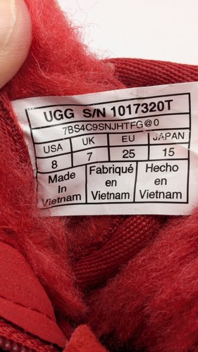 UGG Neumel II rot Wildleder Schnür Chukka Stiefel Kleinkind Größe 8 - Bild 8 von 10