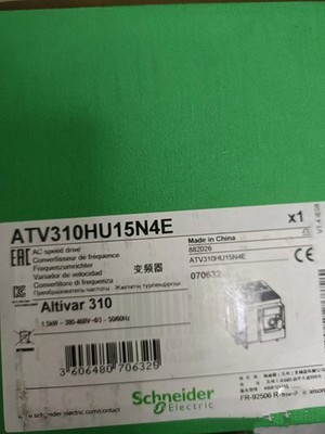 New  Electric ATV310HU15N4E ATV310, 1.5k， 2hp, 380-460V,   EXPEDITED SHIPPING #a