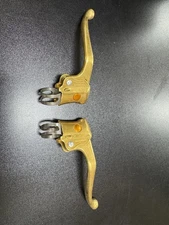 NOS Dia Compe Pre Bent Gold 1980 Brake Lever Pair