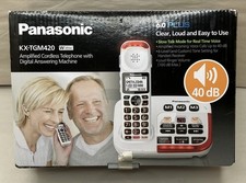 Panasonic KX-TGM420W Amplified Cordless Phone   New, Open Box