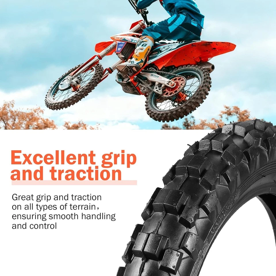 2.50 - 10" Tire & Inner Tube For Honda CRF50F XR50R 2.50x10 2.5-10 Dirt Pit Bike - Bild 3 von 4