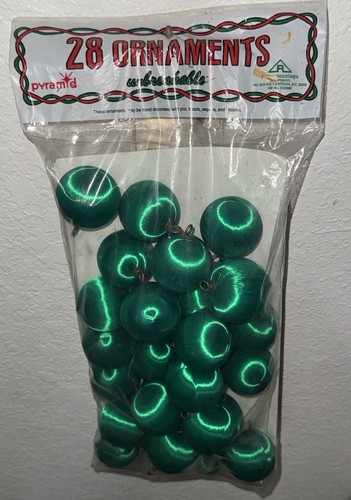 Vintage Pyramid Rauch ENORME lotto 152 ornamenti seta satinata lucentezza 56 GRN 28 ROSSO 68 ORO - Foto 10 di 14