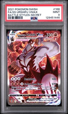 Single Strike Urshifu Vmax 168/163 Secret Battle Styles Pokemon
