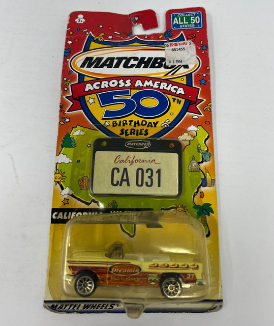 Matchbox Across America 50th Birthday Series California 1955 Chevrolet Bel Air