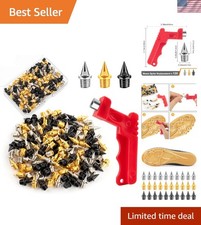 Tri-Color 120 Pack Track Spikes - Lightweight  Easy to Replace Wrench Included