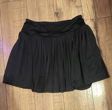 Art Class Girls Black Pleated Short Skirt L 10/12 Pull-On Elastic Waist
