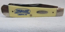 Case XX USA 3254 SS 2019 Trapper Yellow Pocket Knife Inscribed Handle