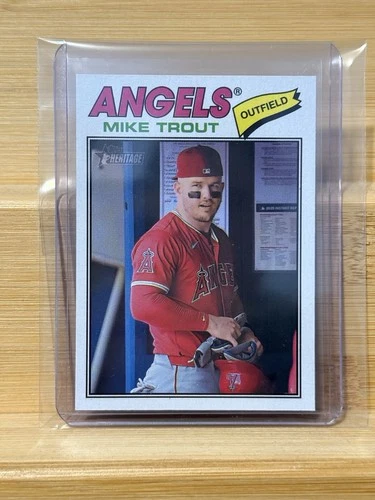 2026 Topps Heritage Mike Trout Image Variation Card 163 SP Angels
