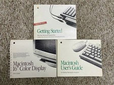 3 Vintage Apple Macintosh User's Guide Book Lot