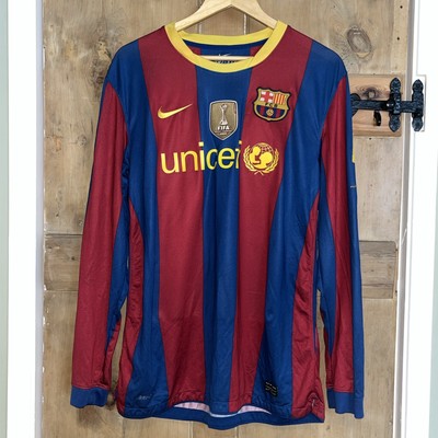 Nike Barcelona 2010-11 Home Shirt Long Sleeve Messi 10 100