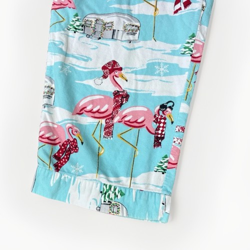 Nick & Nora Pyjama Set Flamingo Airstream Wohnmobil Weihnachten Urlaub blau 2-teilig Gr. L - Bild 13 von 19