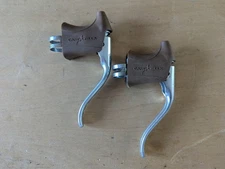 Vintage Dia-Compe brake levers with Cane Creek gum hoods