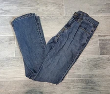 Old Navy Blue Jeans Men's 29x34 Bootcut Built-In-Tough Dark Wash Denim Pants