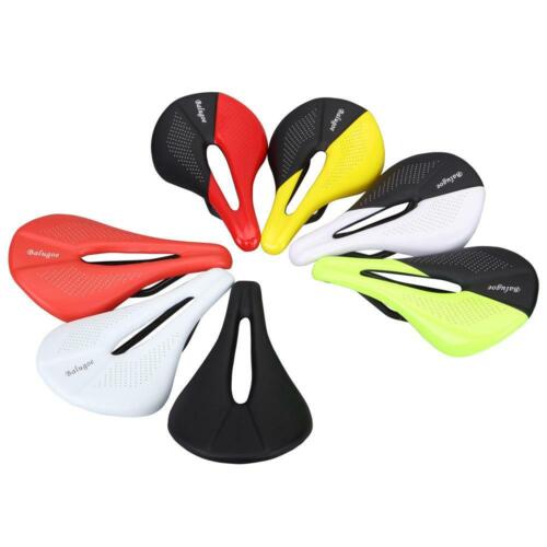 Sella comfort carbonio + pelle sedile bicicletta MTB bici da corsa selle ergonomiche - Foto 2 di 15