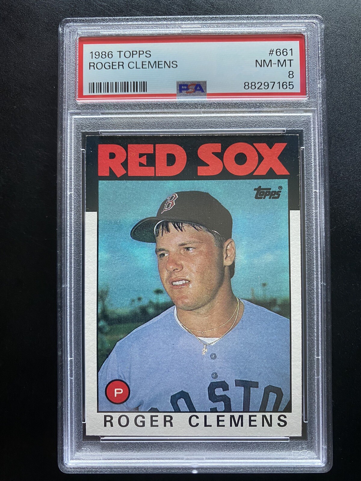 1986 Topps Roger Clemens #661 PSA 8 NM-MT HOF Boston RedSox