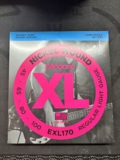 D'Addario EXL170 Nickel Wound Bass Guitar String Light 45-100, Long Scale