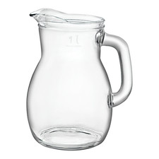 Brocca Caraffa in Vetro Per Acqua o Vino bistro' 1 litro Bormioli Rocco
