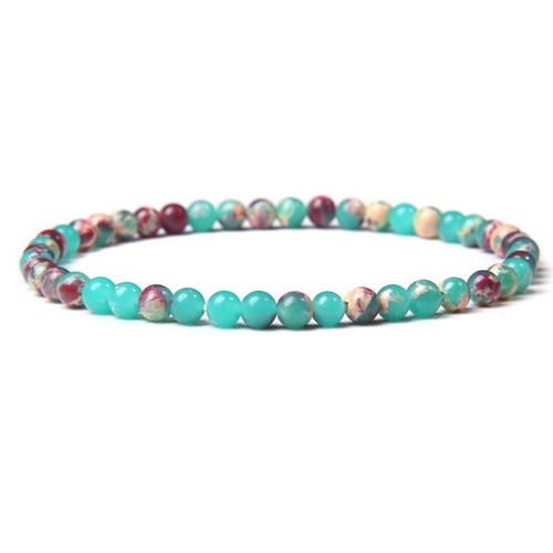4Mm Stone Beads Energy Bracelet Natural Round Agates Onyx for Women Bracelets - Picture 68 of 168