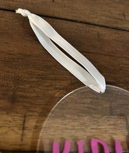 Ornamento Natalizio Acrilico Trasparente Personalizzato Kipley - Foto 3 di 4