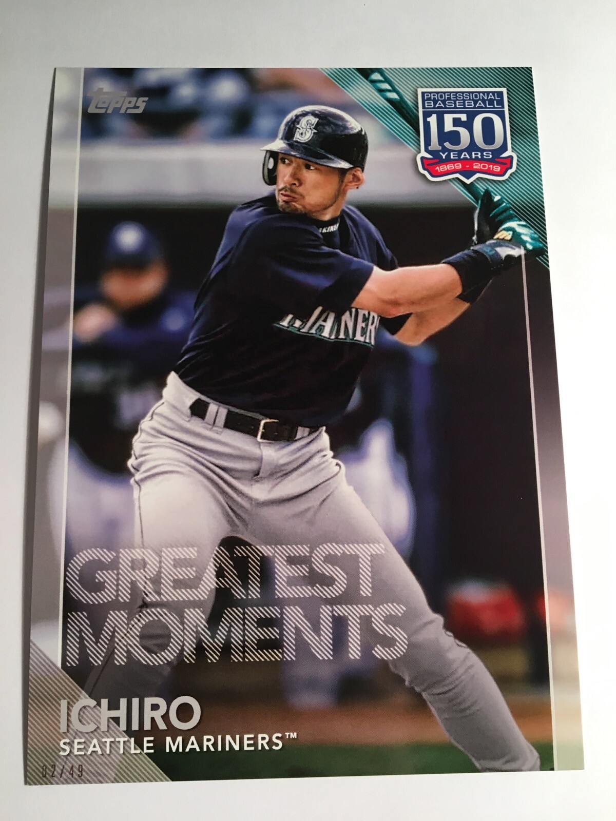 2019 Topps 150 Years Greatest Moments Jumbo 5x7 Ichiro Suzuki Mariners