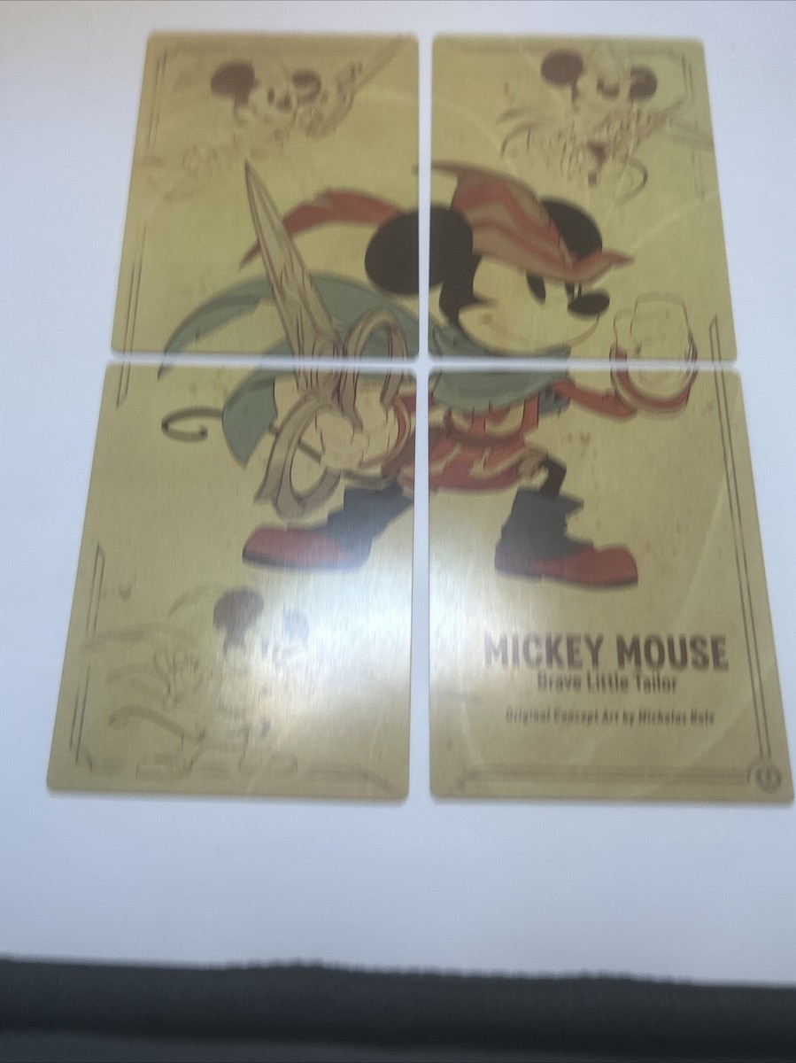 Disney Lorcana Mickey Mouse Brave Little Tailor 4 Card Puzzle NM+