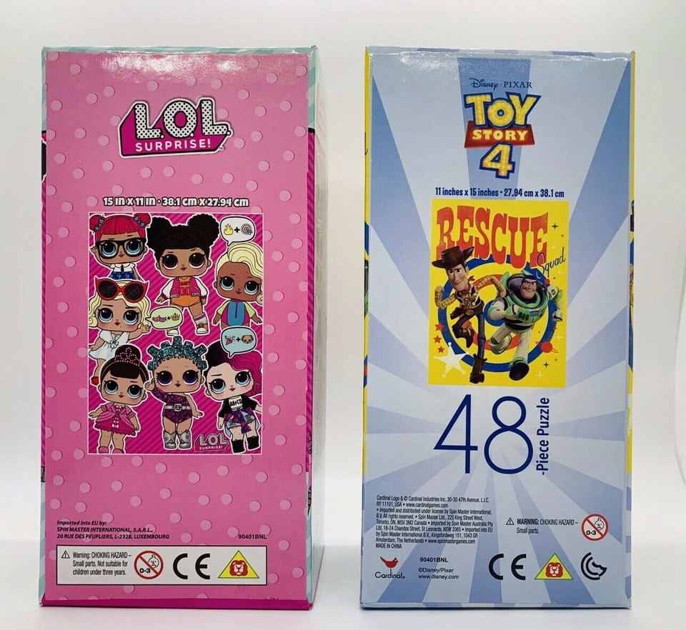 Lot 2 Disney Puzzle Pixar Rescue Squad and LOL Surprise 48 Piece-11" x 15" New - Image 2 of 2