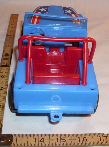 JEEP CJ-7 4X4 TOY BY PROCESSED PLASTICS IN BLUE - Picture 5 of 6