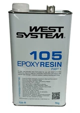 West System 105-B Epoxy Resin 5KG Part 1 Boat Marine Maintenance