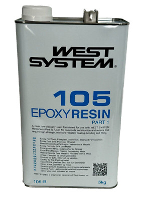 West System 105-B Epoxidharz 5KG Teil 1 Boot Marine Wartung