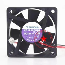 SUNON KD1206PHB2 2 .TM 6015 DC12V 1.9W 3-Wire Cooling Fan