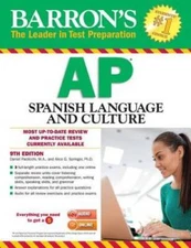 Barron's AP Spanish Language and Culture with MP3 CD, 9th Edition - GOOD