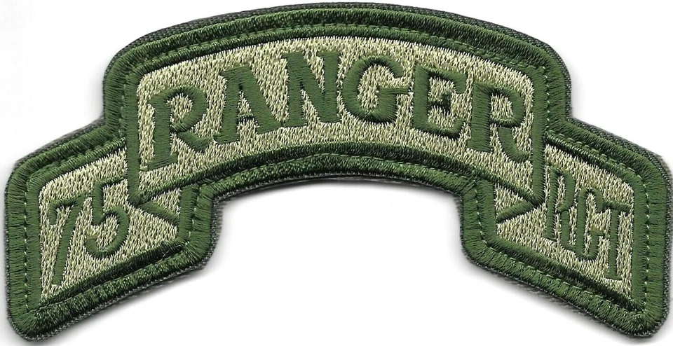 75th Ranger Regiment Patch Oversized Green Olive For VELCRO® BRAND Loop Fastener - Image 3 of 3